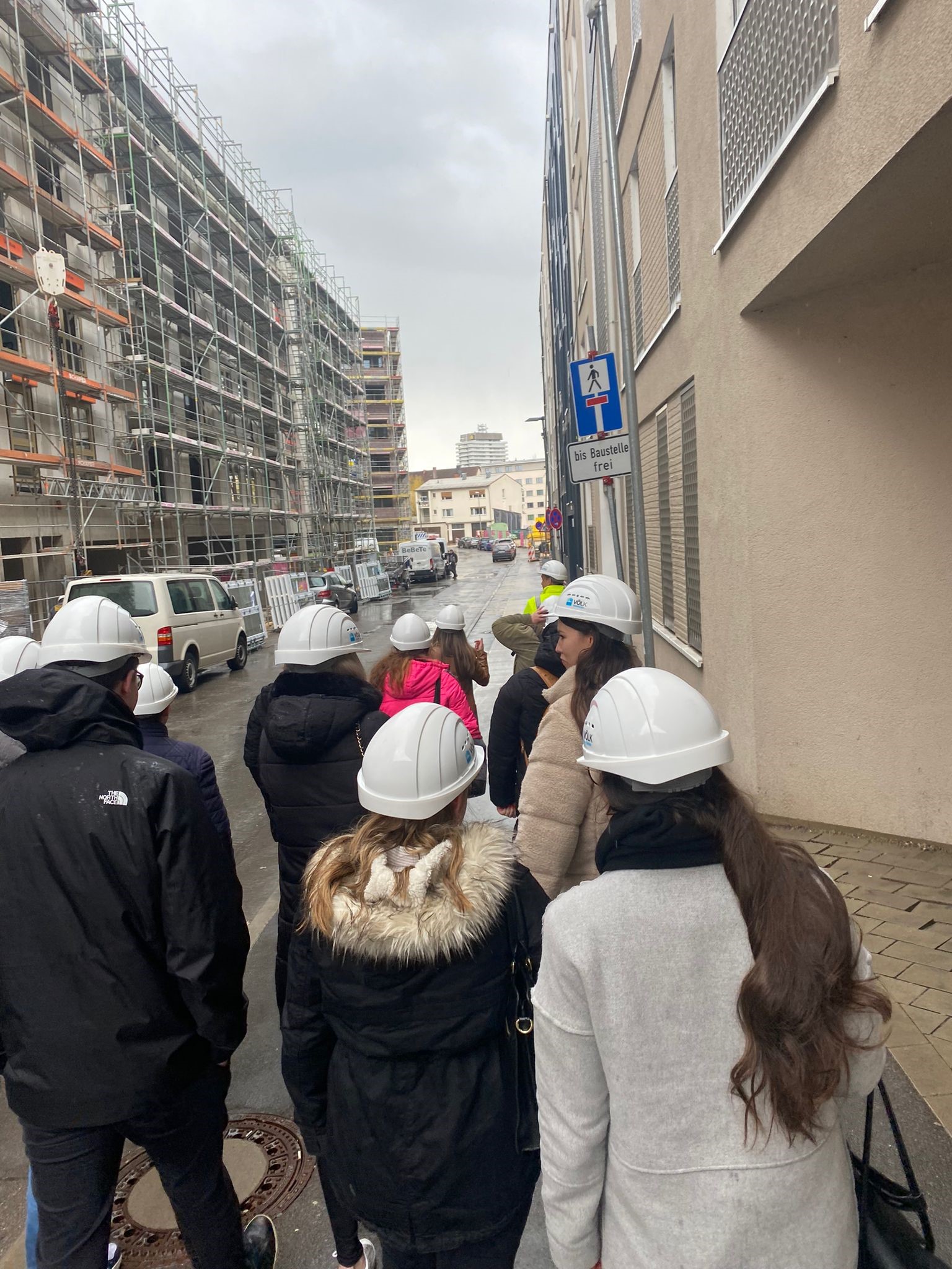 Weiser Areal Ulm - Baufortschritt - Besuch von Studierenden der HfWU
