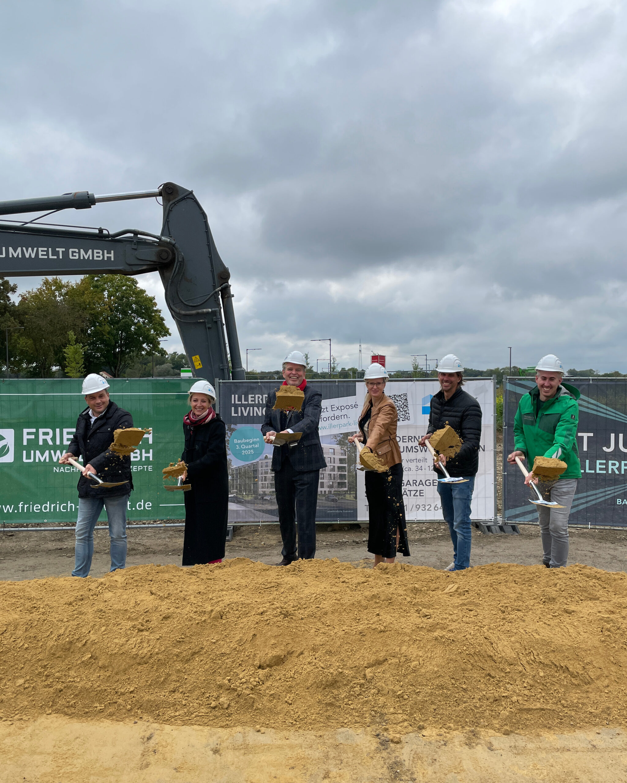 Spatenstich Illerpark Living Neu-Ulm Ludwigsfeld VÖLK Immobilien