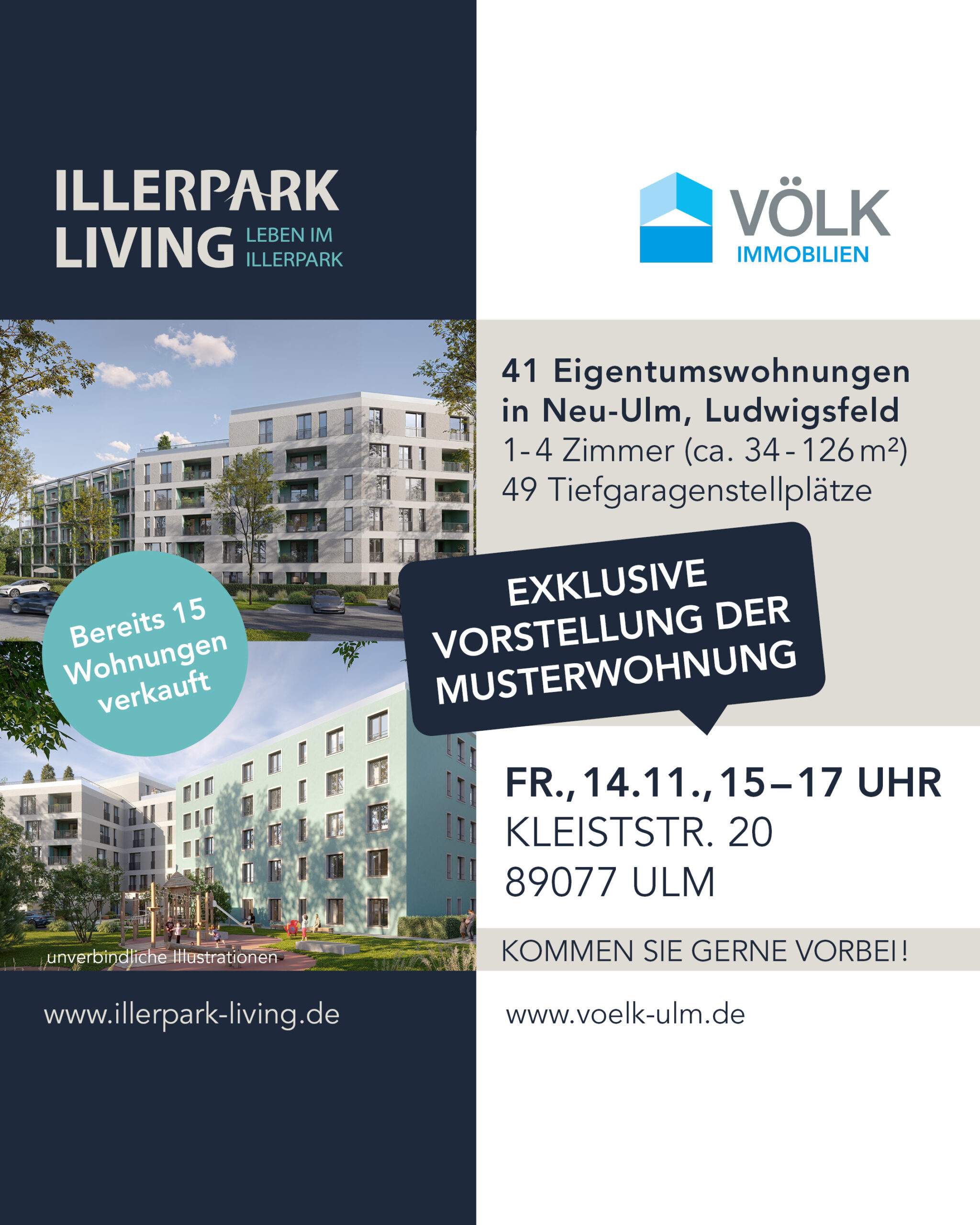 Besichtigung Musterwohnung Illerpark Living