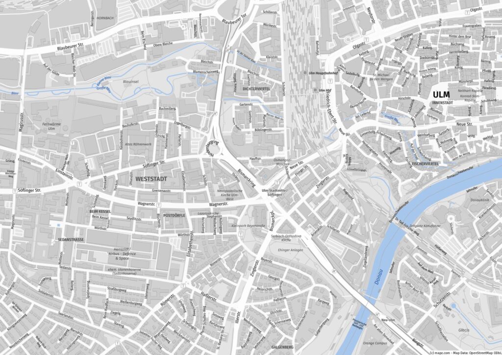 Ulm Stadtplan